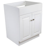 Wyndham 24 in. W x 18 in. D Unassembled Bath Vanity Cabinet Only in White Semi-Gloss
