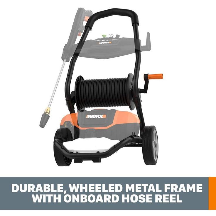 Worx 1600 PSI 1.3 GPM 13 Amp Cold Water Electric Pressure Washer, Portable with Soap Tank