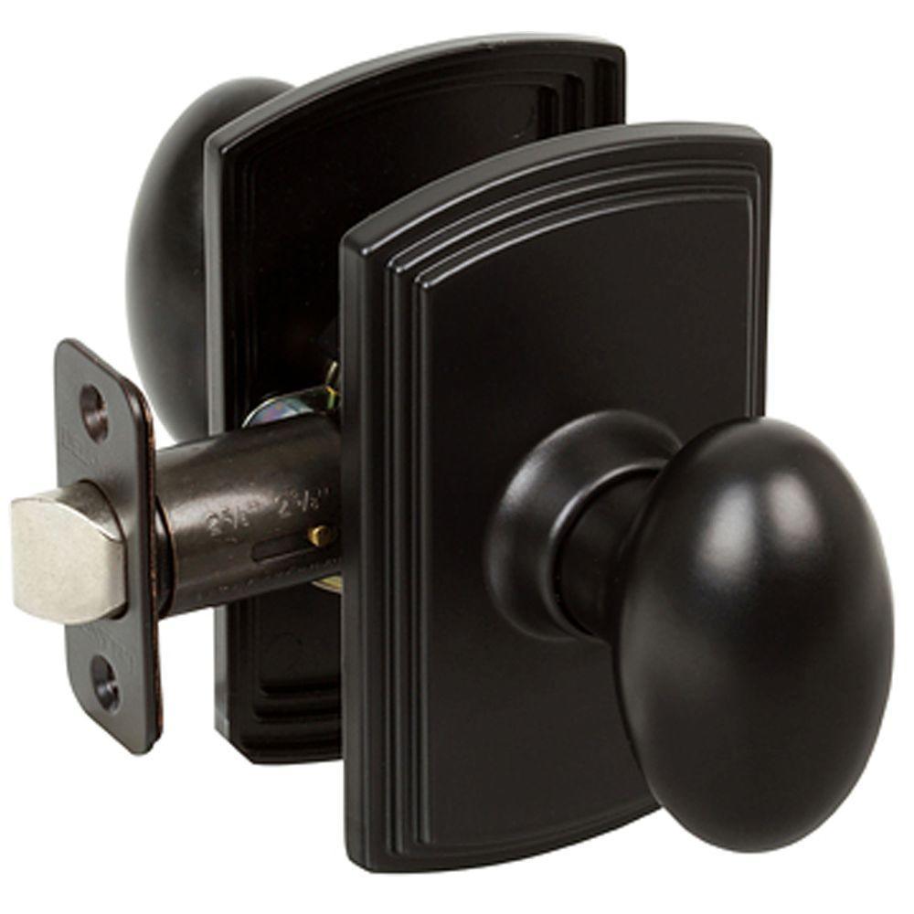 Italian Collection Canova Black Hall/Closet Door Knob - Super Arbor