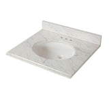 31 in. x 22 in. Stone Effects Vanity Top in Cascade with White Sink - Super Arbor