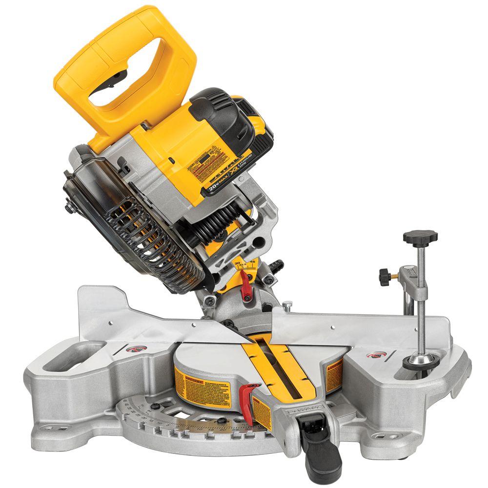 20-Volt Max Lithium-Ion Cordless Miter Saw (Tool-Only) with Bonus 20-Volt MAX XR Lithium-Ion Premium 4.0Ah Battery Pack