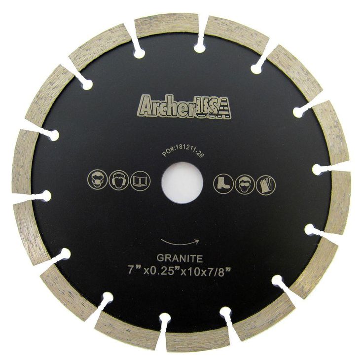 Archer USA 7 in. Tuck Point Diamond Blade for Mortar Removal and Grooving