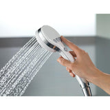 ActivTouch 9-Spray 3.8 in. Single Wall Mount Handheld Shower Head in White - Super Arbor