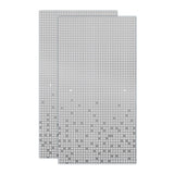 Simplicity 60 in. x 58-1/8 in. Semi-Frameless Traditional Sliding Bathtub Door in Nickel with Mozaic Glass - Super Arbor