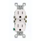 15 Amp Tamper Resistant Duplex Outlet, Light Almond - Super Arbor