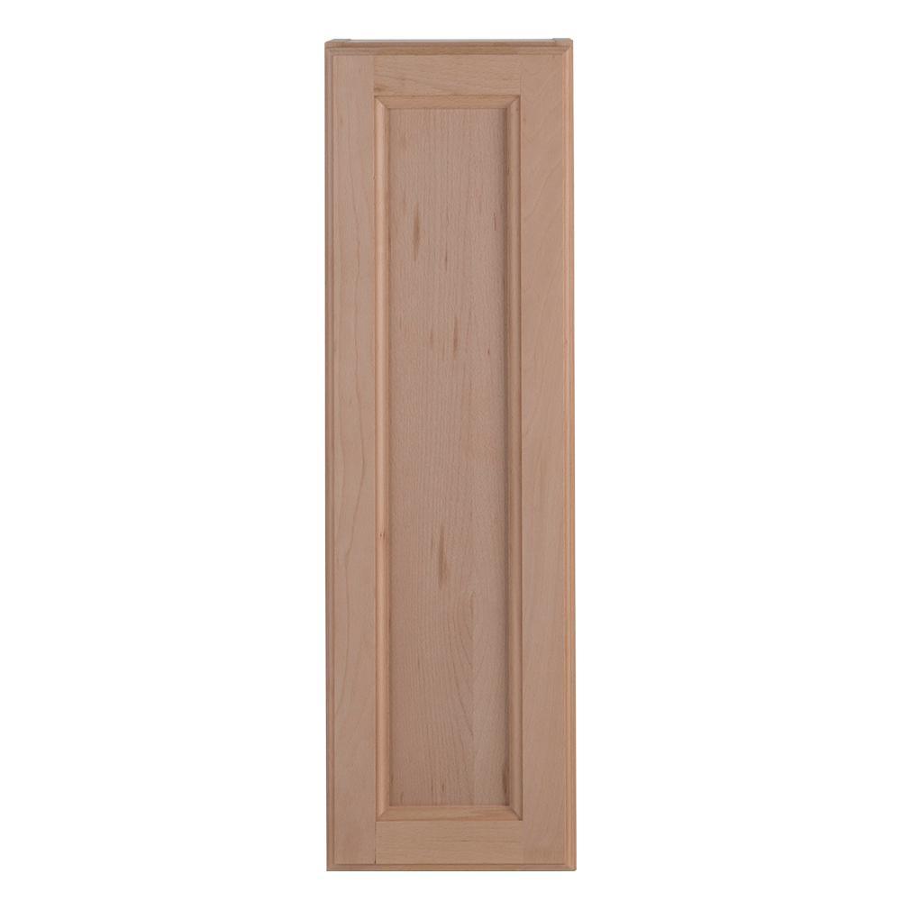 Easthaven Shaker Assembled 36x30x12 in. Frameless Wall Cabinet in Unfinished Beech - Super Arbor