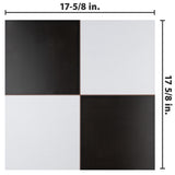 Merola Tile Checker 17-5/8 in. x 17-5/8 in. Ceramic Floor and Wall Tile (11.02 sq. ft. / case)