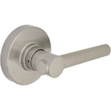 Highland Matte Black Hall and Closet Door Lever with Round Rose