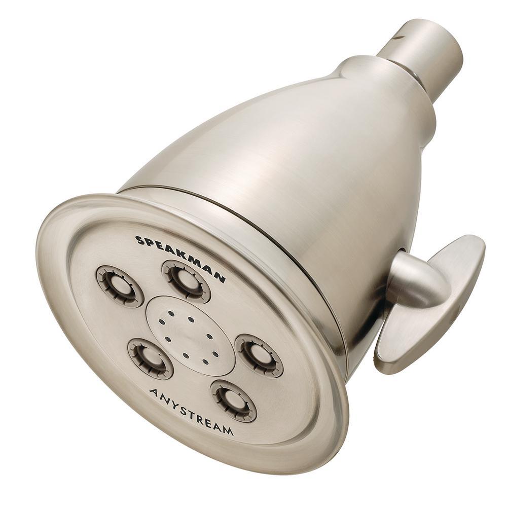 3-Spray 4.1 in. Single Wall MountHigh Pressure Fixed Adjustable Shower Head in Polished Chrome - Super Arbor