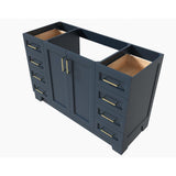 Taylor 54 in. W Vanity Cabinet Only in Midnight Blue - Super Arbor