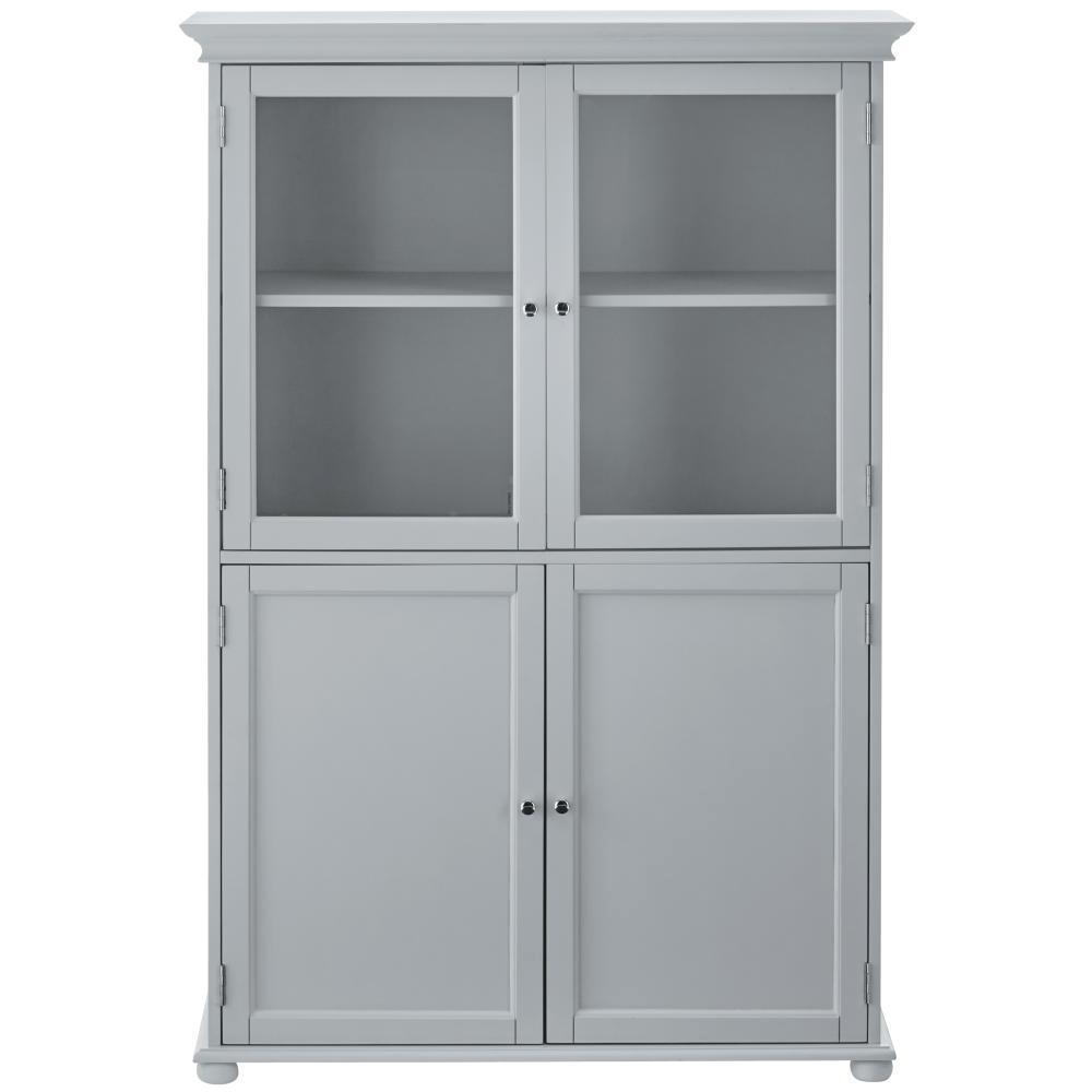 Hampton Harbor 36 in. W x 14 in. D x 52-1/2 in. H Linen Cabinet in White - Super Arbor