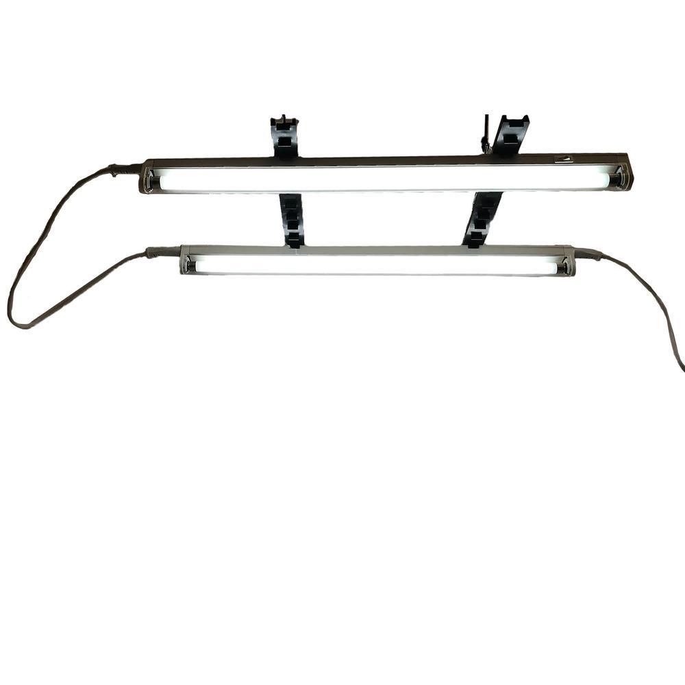 Lamp Bracket Kit with Two 2 ft. T5 Lamps and Safety Wire - Super Arbor