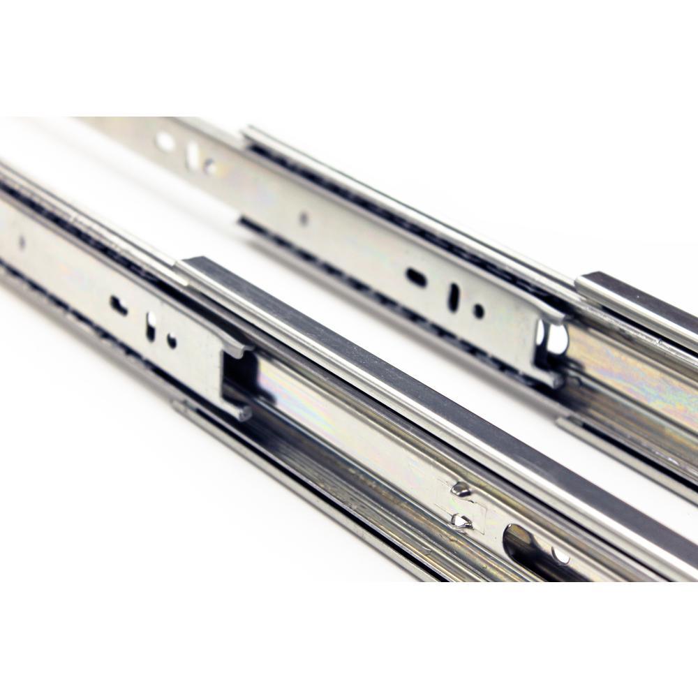 14 in. Side Mount Full Extension Ball Bearing Drawer Slide with Installation Screws (1-Pair) - Super Arbor