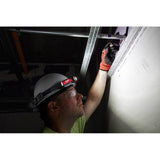 600 Lumens LED USB Rechargeable Low-Profile Hard Hat Headlamp w/BOLT White Type 1 Class C Full Brim Vented Hard Hat - Super Arbor