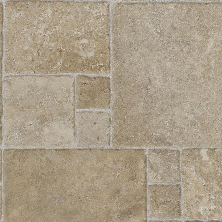 TrafficMASTER Brushed Limestone Neutral Residential Vinyl Sheet, Sold by 12 ft. Wide x Custom Length
