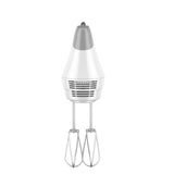 6-Speed White Hand Mixer with Beater, Whisk, Whip and Dough Hook Attachments