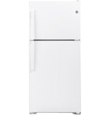 GE Garage-Ready 21.9-cu ft Top-Freezer Refrigerator (White)