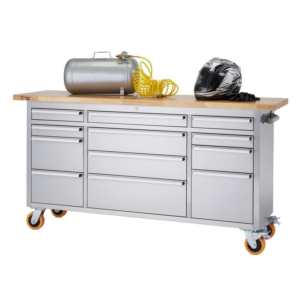 PRO 6 ft. 12-Drawer Workbench with Storage - Super Arbor