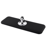 1-Spray 13.75 in. Single Wall Mount Fixed Rain Shower Head in Black Chrome - Super Arbor