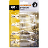 Sylvania 60-Watt Double Life B10 Incandescent Light Bulb (4-Pack)