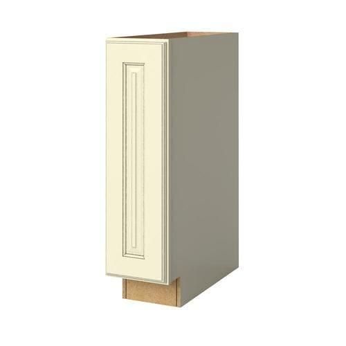 allen + roth Annscroft 9-in W x 34.5-in H x 24-in D Hazelnut Maple Door Base Semi-Custom Cabinet