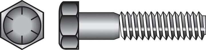 Hillman 1/2 in. Diameter x 3 in. Length Heat-Treated Steel Hex Head Cap Screw, 50-Pack