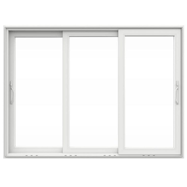 V4500 Multi-Slide 105 in. x 80 in. Universal Handing Low-E White Vinyl 3-Panel Prehung Patio Door