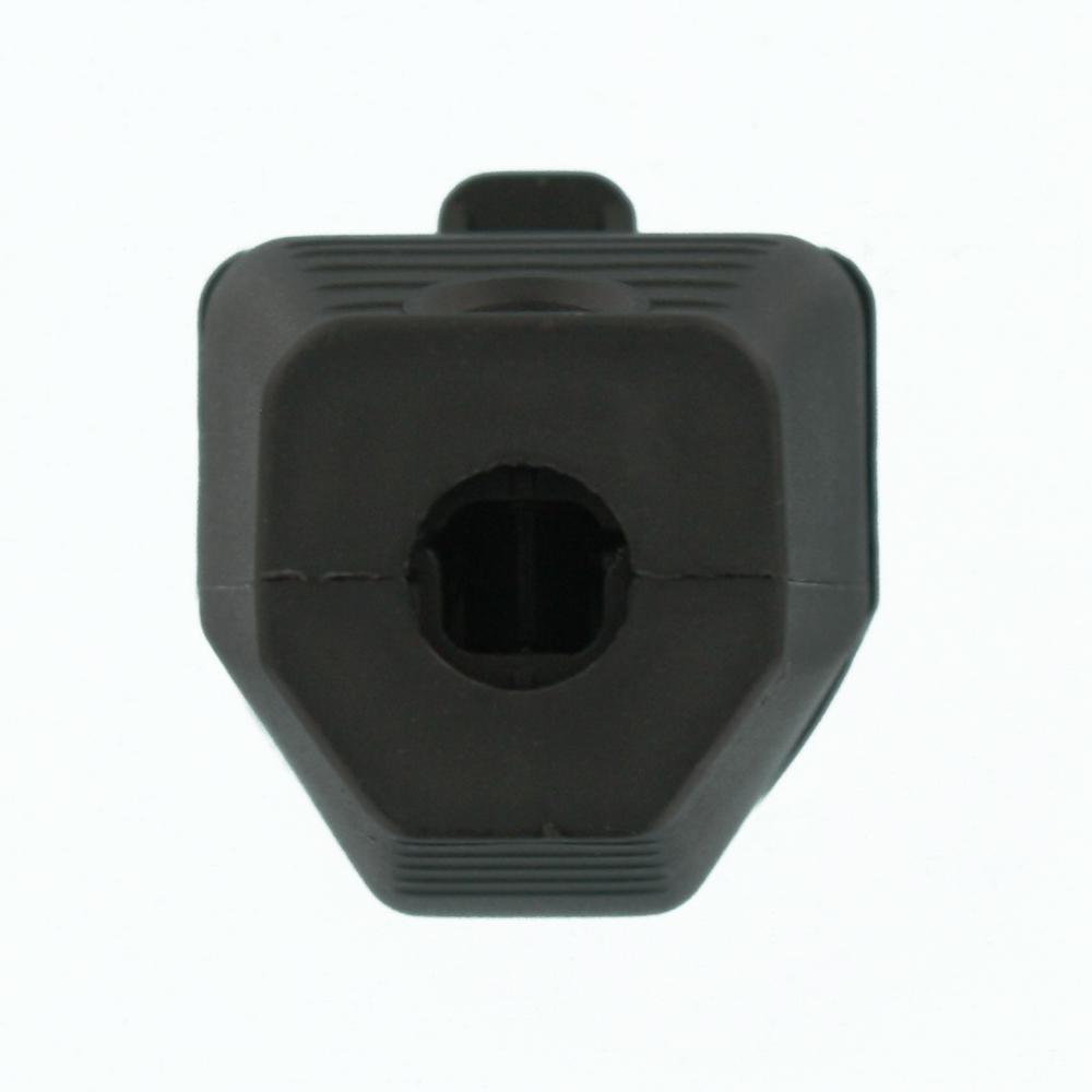 15 Amp 125-Volt 2-Pole 3-Wire Grounding Cord Outlet, Black - Super Arbor