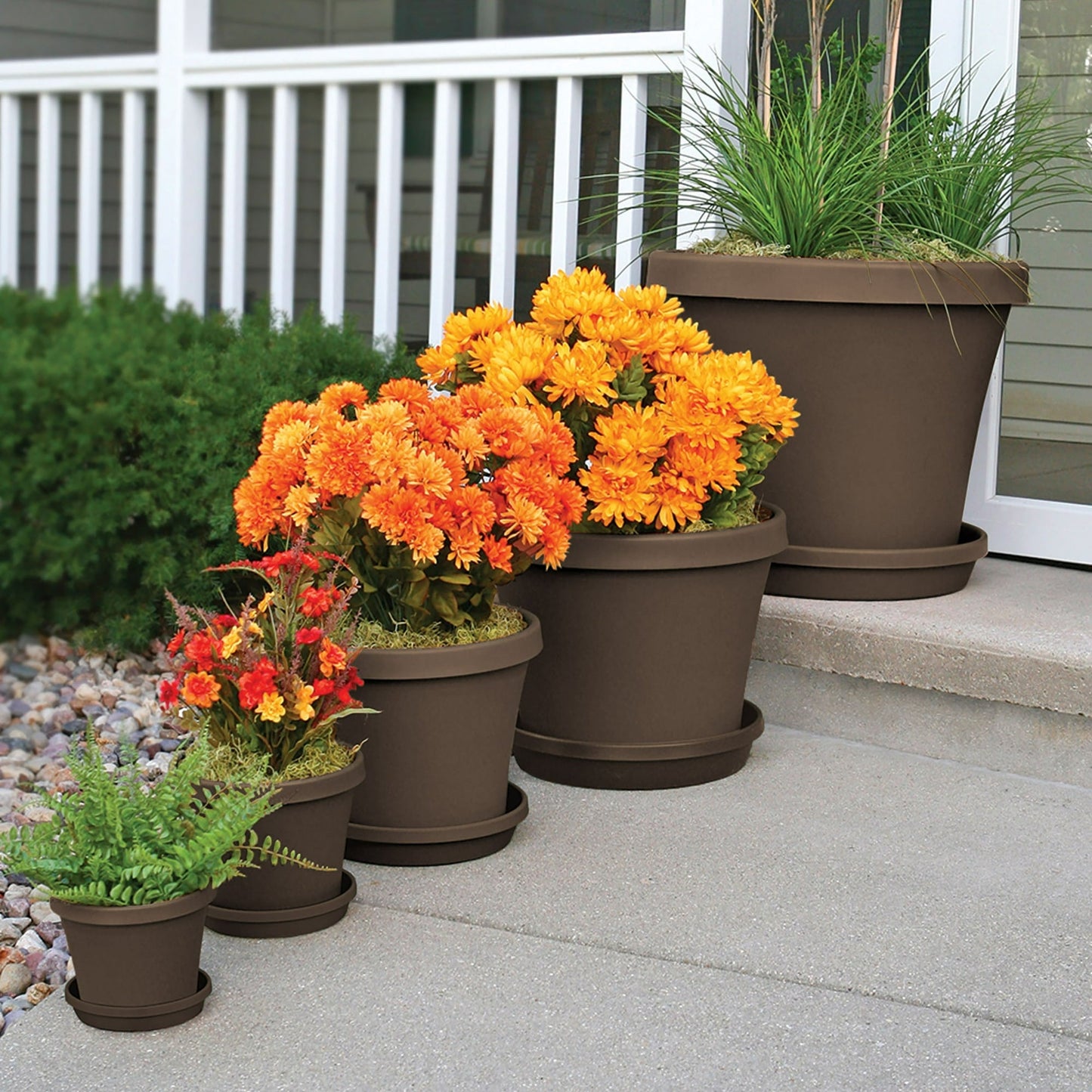 Bloem Terra Pot Planter 8" Chocolate