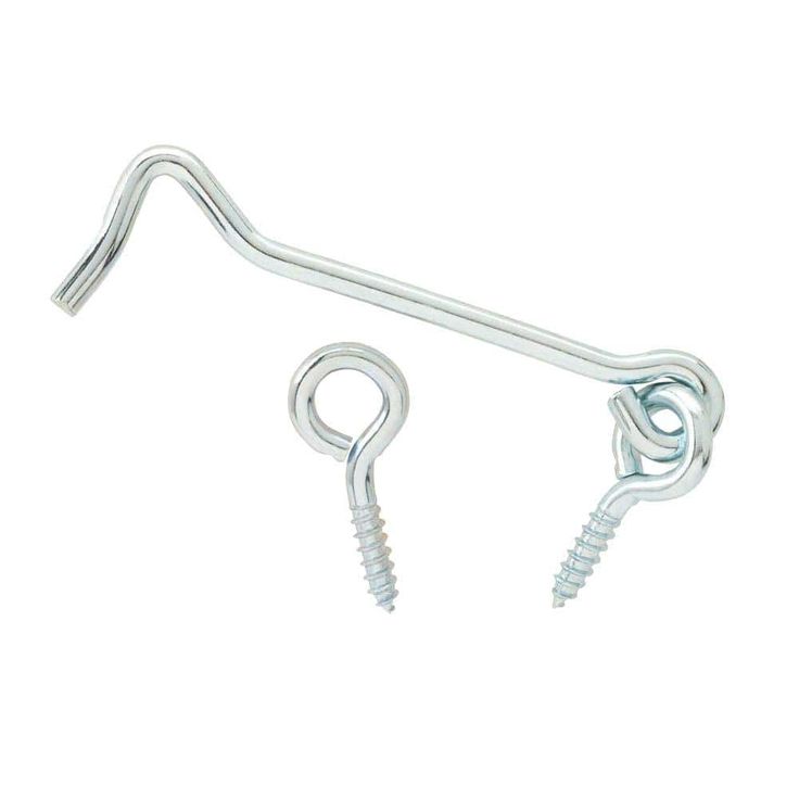 Everbilt 6 in. Zinc-Plated Hook and Eye