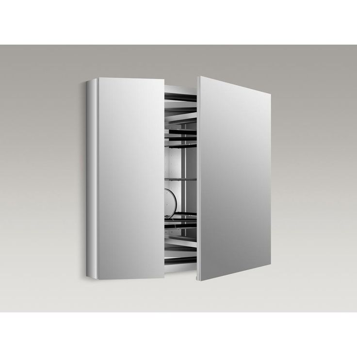 Verdera 34 in. x 30 in. Recessed or Surface Mount Mirror Cabinet with Flat Mirror