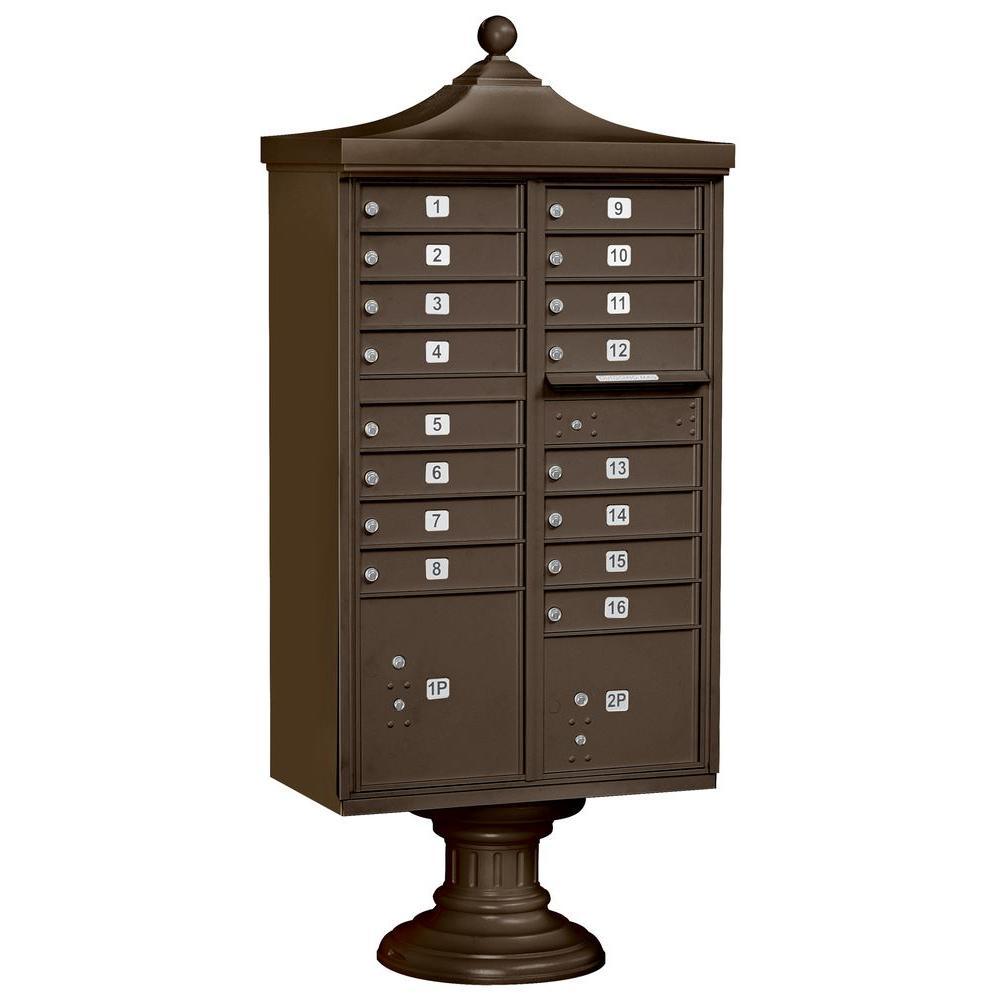 Regency Decorative 12-Compartment Post-Mount Cluster Box Unit - Super Arbor