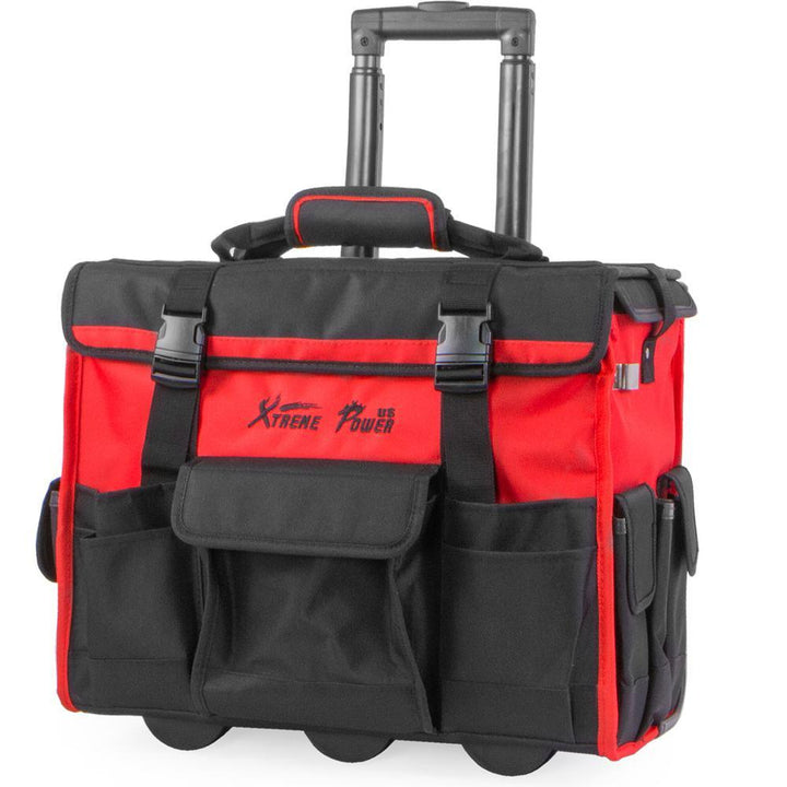 11 in. x 18 in. Jobsite Rolling Tote Tool Bag Storage Organizer Backpack - Super Arbor