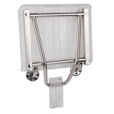 13.125 in. x 15 in. Plastic Folding Shower Seat in Chrome - Super Arbor