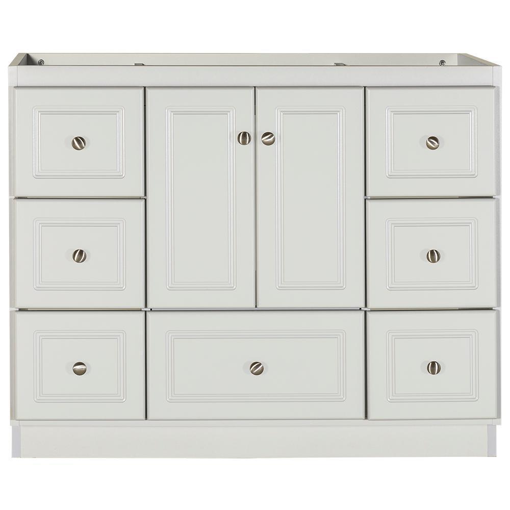 Ultraline 42 in. W x 21 in. D x 34.5 in. H Vanity Cabinet Only in Natural Alder - Super Arbor