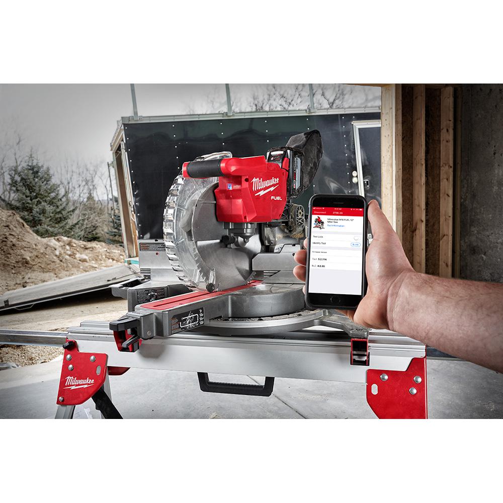 M18 FUEL 18-Volt Lithium-Ion Brushless 12 in. Cordless Dual Bevel Sliding Compound Miter Saw with Jig Saw
