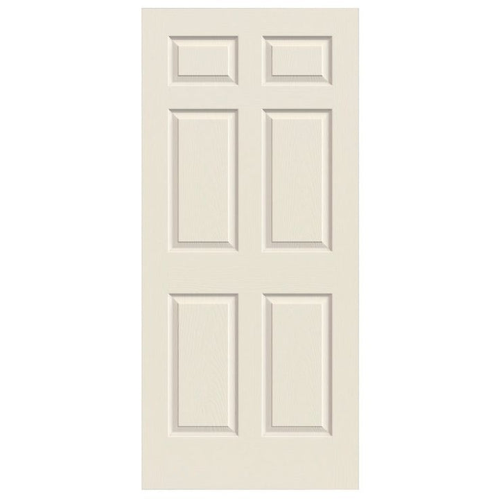 RELIABILT Colonist Textured 36-in x 80-in 6-panel Hollow Core Primed Molded Composite Slab Door