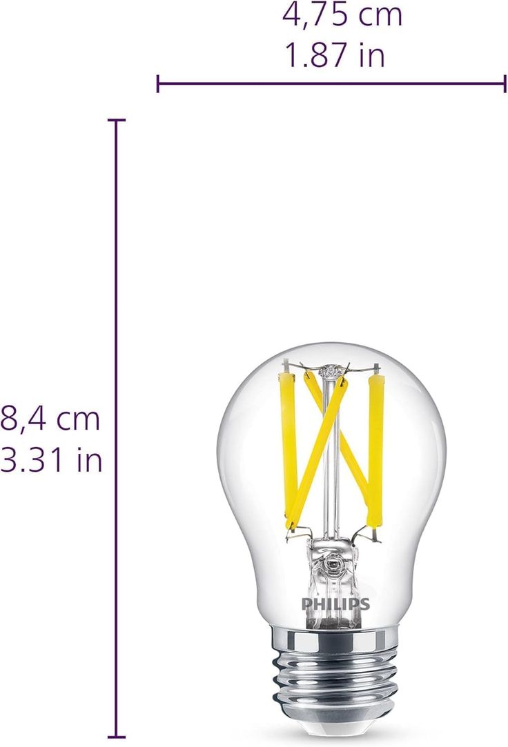 Philips 60-Watt Equivalent A15 Dimmable LED Light Bulb Soft White (2-Pack)