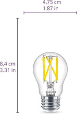 Philips 60-Watt Equivalent A15 Dimmable LED Light Bulb Soft White (2-Pack)