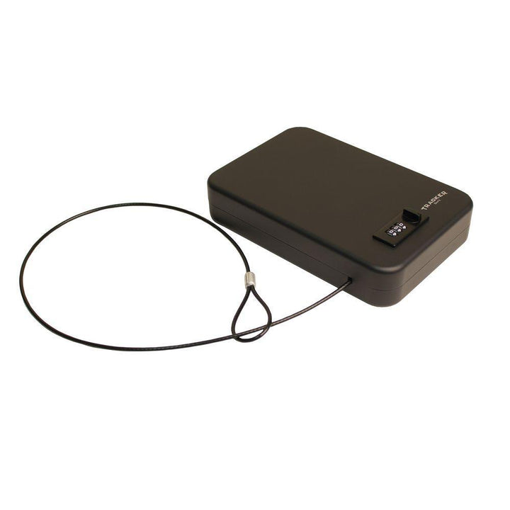 0.052 cu. ft. Small Car/Portable Safe Combination Lock, Black