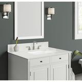 43 in. W x 22 in. D x 0.75 in. H Quartz Vanity Top in Statuario White with White Basin - Super Arbor