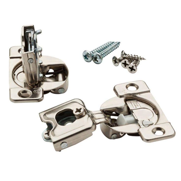 35 mm 110-Degree 3/4 in. Overlay Soft Close Cabinet Hinge (1-Pair)