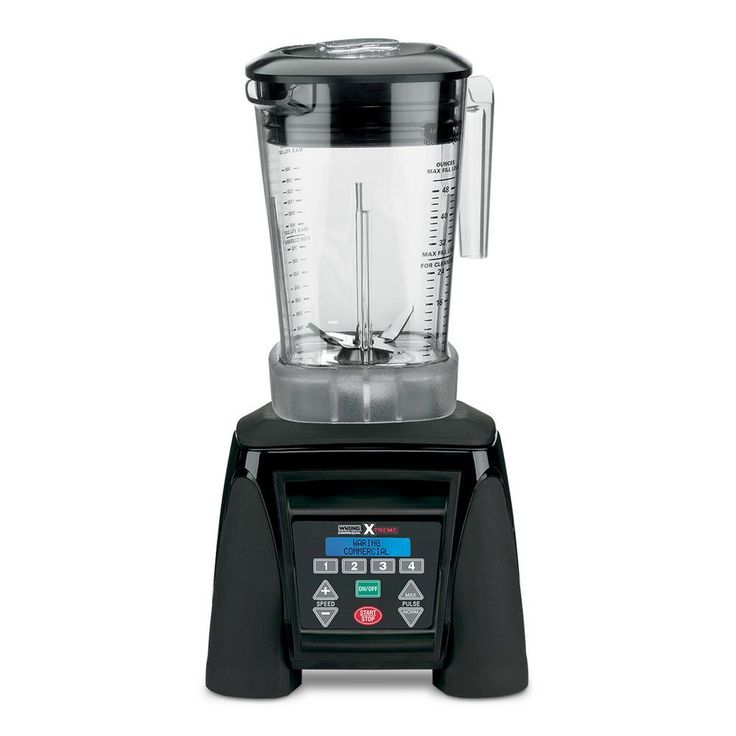 Xtreme 48 oz. 10-Speed Clear Blender Black with 3.5 HP Blender, LCD Display and Programmable