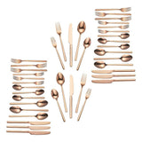 Brenner 40-Piece Stainless Steel 18/0 with Copper Finish Flatware Set (Service for 8)