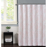Pretty Petals 72 in. Grey Shower Curtain - Super Arbor