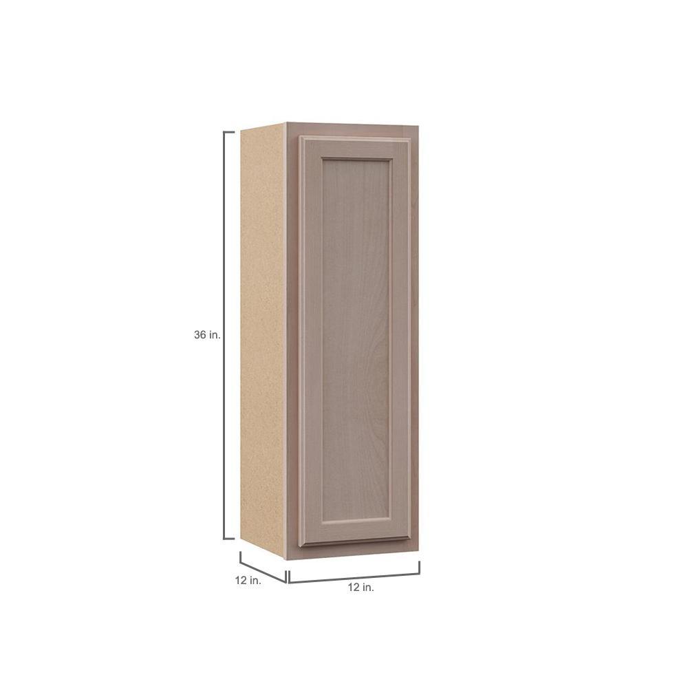 Hampton Assembled12x36x12 in. Wall Cabinet in Unfinished Beech - Super Arbor