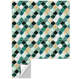 Goory Moroccan Style Self-adhesive Tile Wall Floor Sticker Bathroom Kitchen Decor