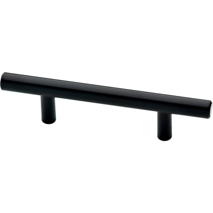 3 in. (76 mm) Flat Black Bar Drawer Pull (4-Pack)