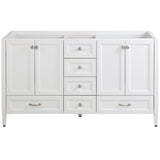 Claxby 48 in. W x 34 in H x 22 in. D Bath Vanity Cabinet Only in Cream - Super Arbor
