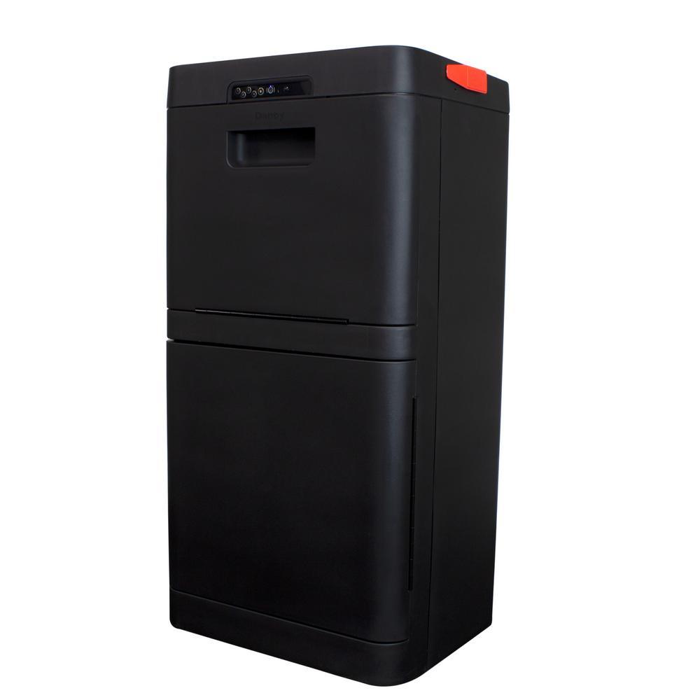 Black Floor Mount Smart Parcel Security Mailbox - Super Arbor